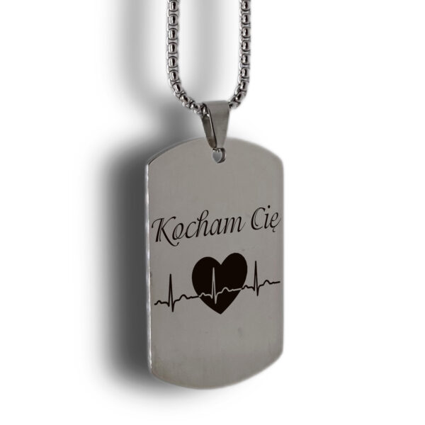 Nieśmiertelnik Kocham Cię