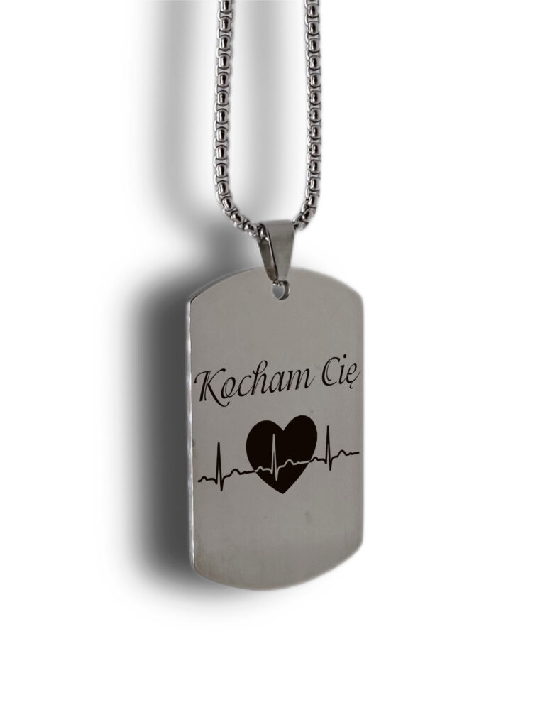 Nieśmiertelnik Kocham Cię