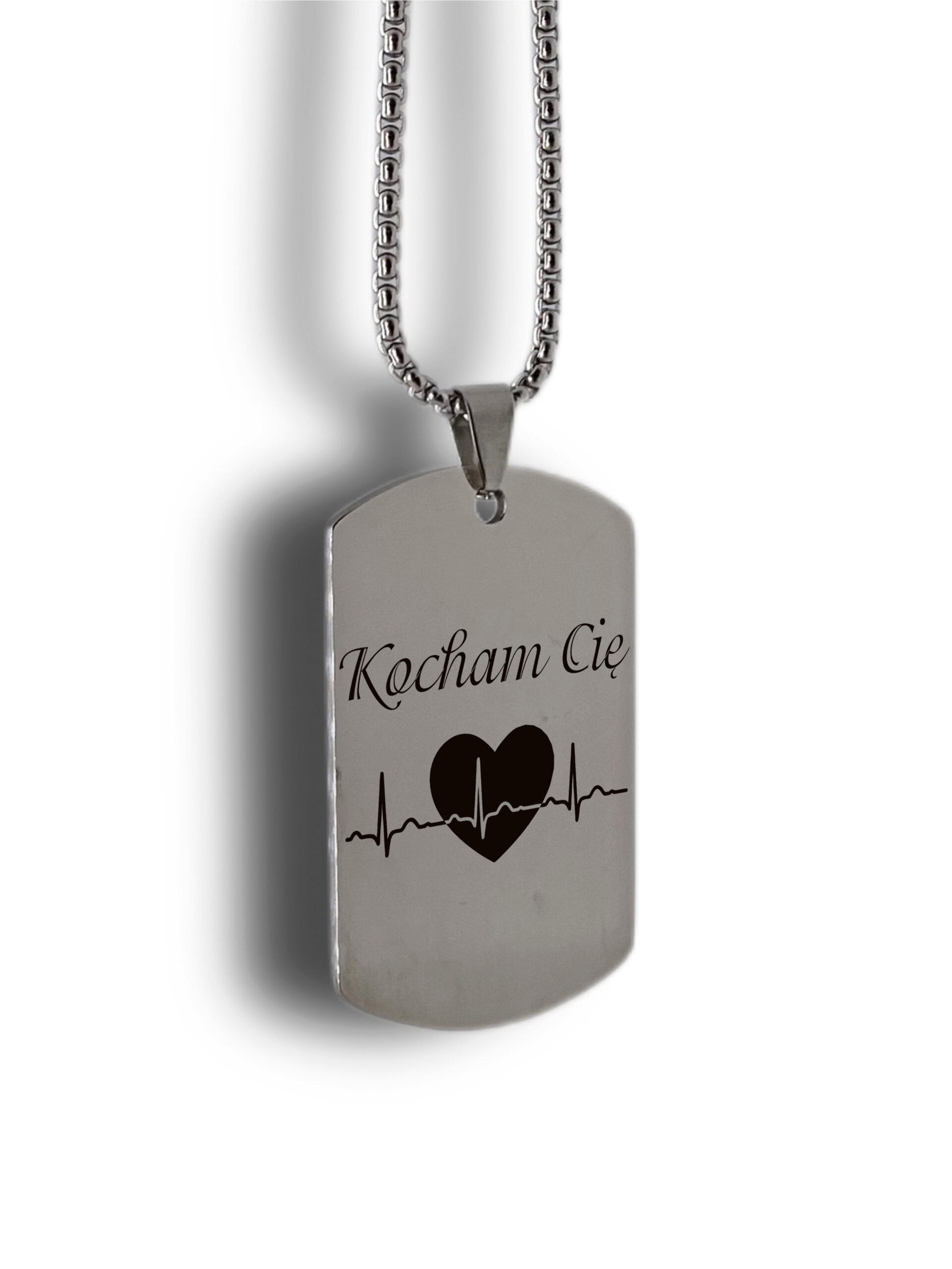 Nieśmiertelnik Kocham Cię